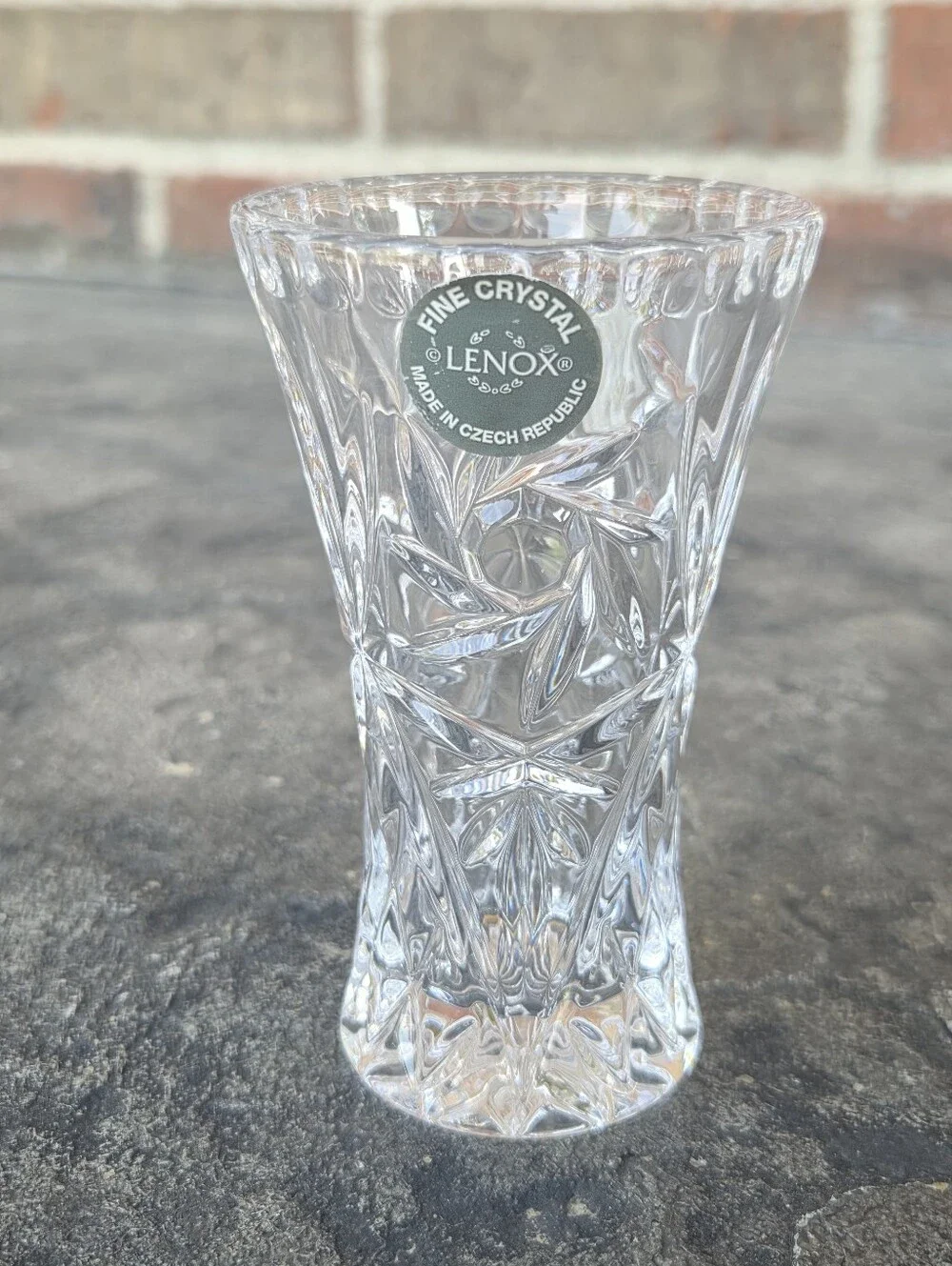 Lenox Full-Lead Crystal Star 4 Inch Bud Vase